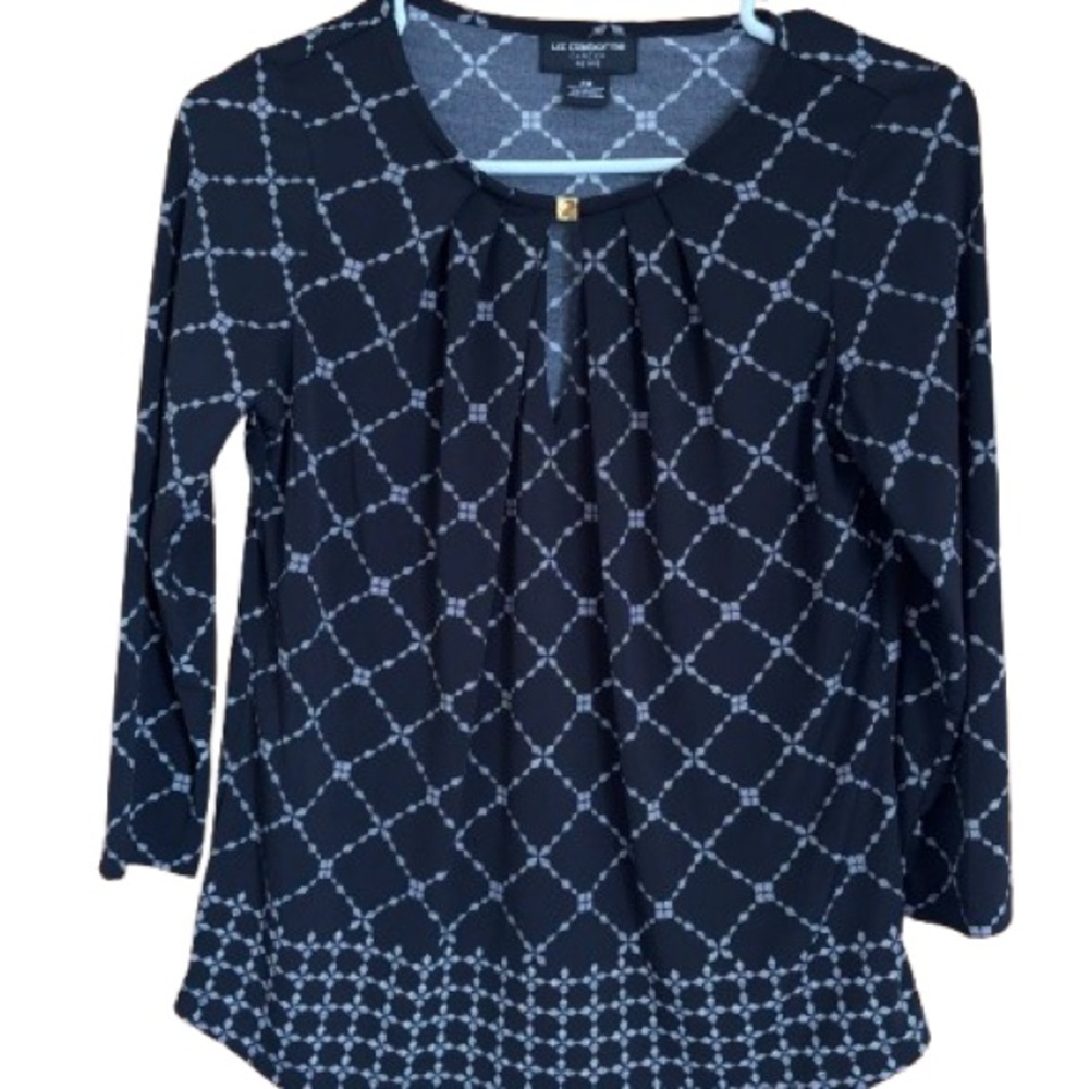 Liz Claiborne Petite Career Sz PM Black Women's Top